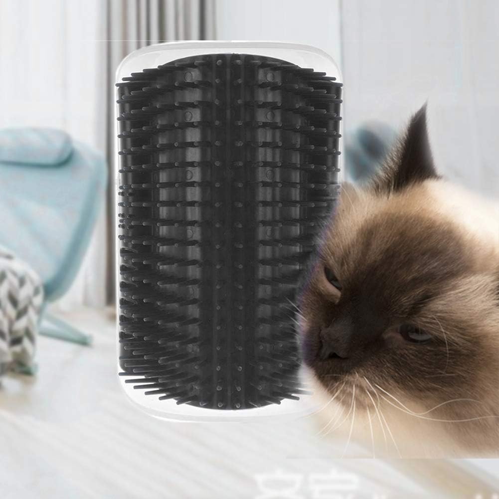 Grattoir Chat - PurrCornerGroomer™ - Noir - Chat Pur