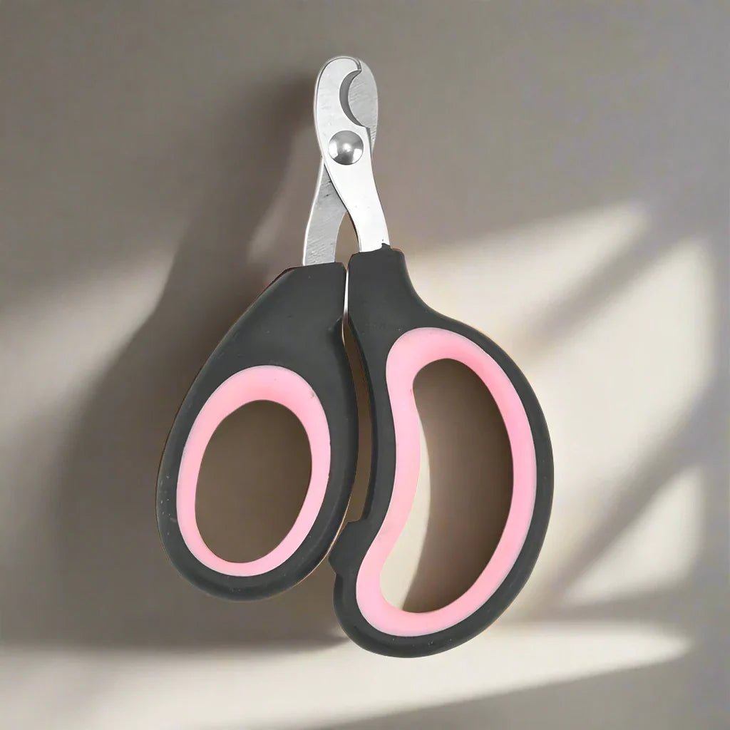 Coupe Ongle pour Chat - PetCatNailScissor™ - Noir Rose - Chat Pur