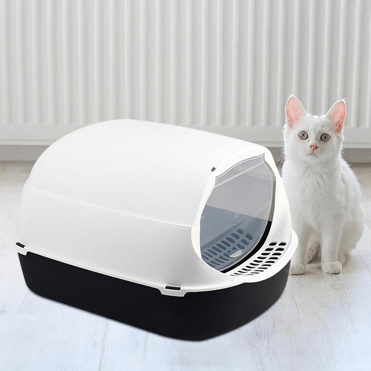 Bac à Litière Chat - SandboxCats™ - Noir - Chat Pur