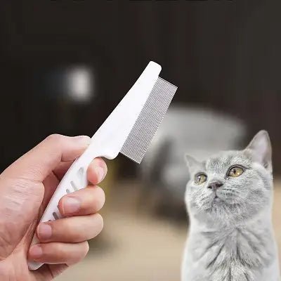 Brosse Chat - CatSheddingHairComb™ - Blanc - Chat Pur