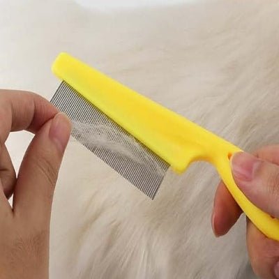 Brosse Chat - CatSheddingHairComb™ - Jaune - Chat Pur