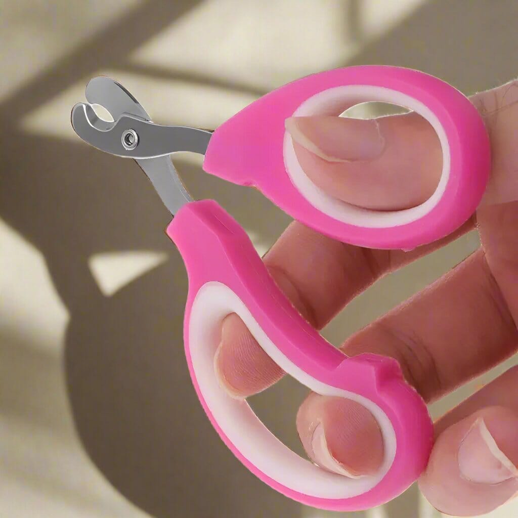 Coupe Ongle pour Chat - PetCatNailScissor™ - Rose Blanc - Chat Pur