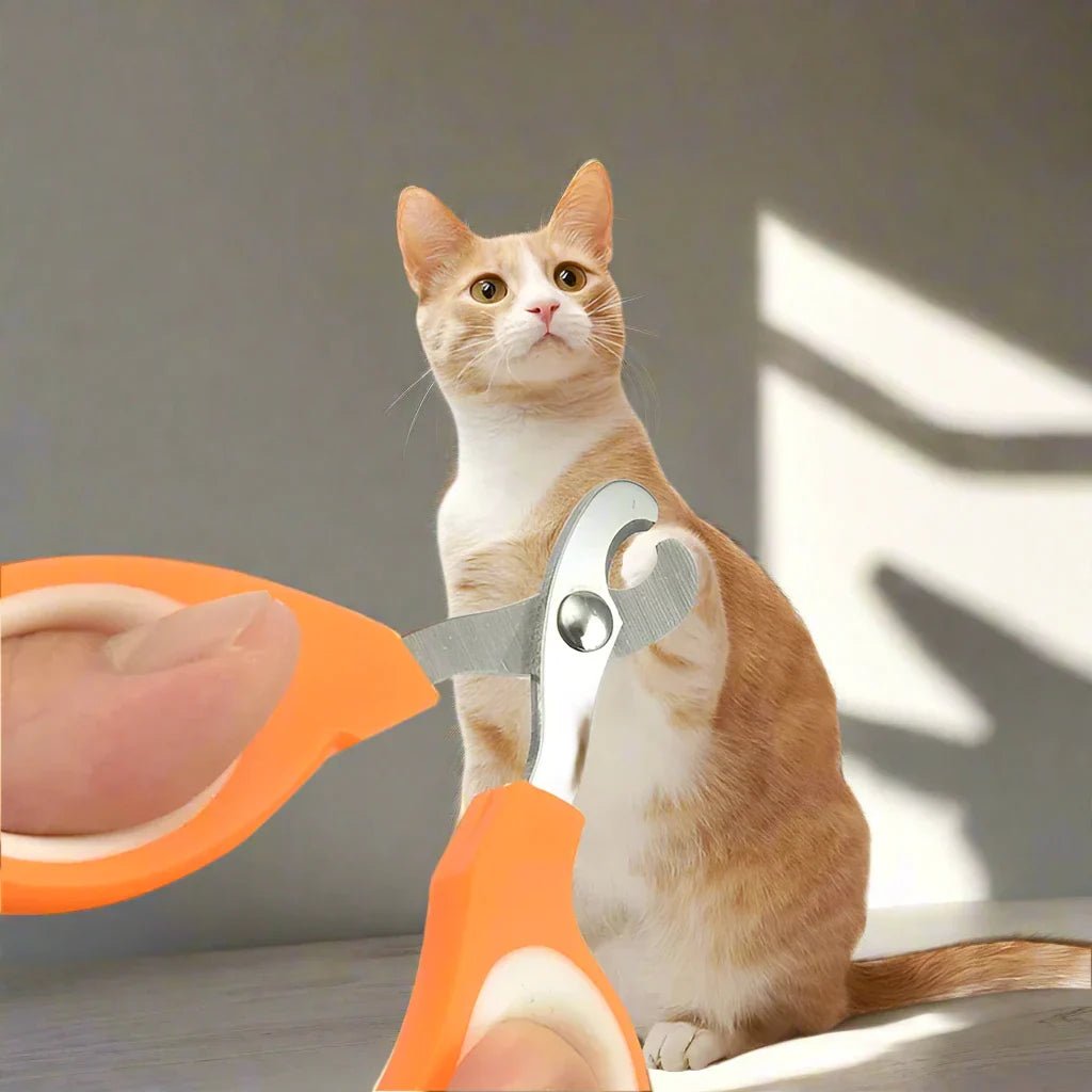 Coupe Ongle pour Chat - PetCatNailScissor™ - Orange Blanc - Chat Pur