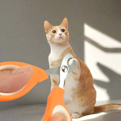 Coupe Ongle pour Chat - PetCatNailScissor™ - Orange Blanc - Chat Pur