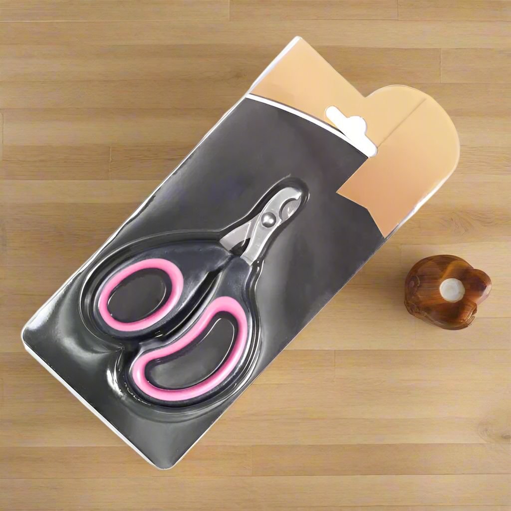 Coupe Ongle pour Chat - PetCatNailScissor™ - Noir Rose - Chat Pur