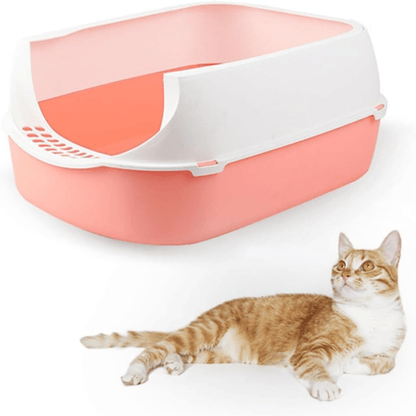 Bac à Litière Chat - SandboxCats™ - Rose - Chat Pur