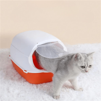 Bac à Litière Chat - SandboxCats™ - Rouge - Chat Pur