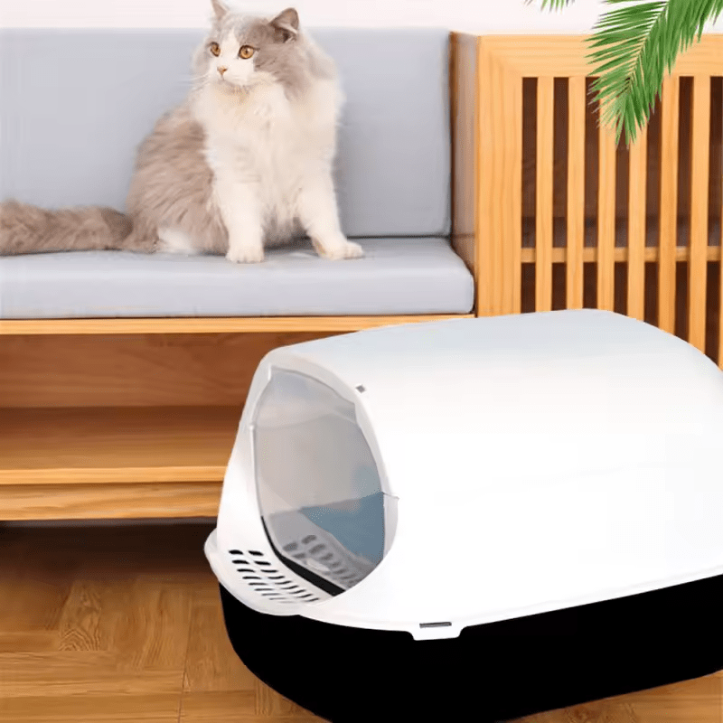 Bac à Litière Chat - SandboxCats™ - Noir - Chat Pur